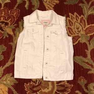 White jean jacket
